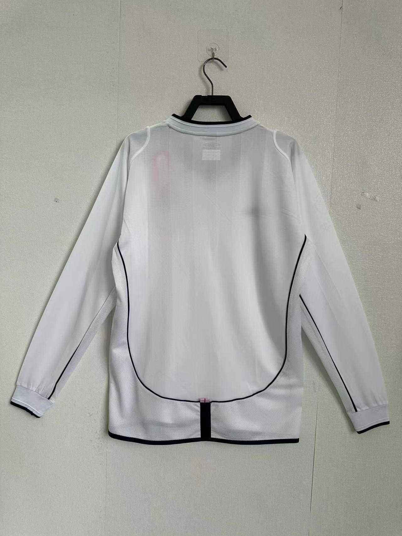 2002 England Home Shirt - Long Sleeve - Retro Classic Kits