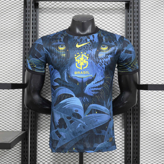 Limited Edition Brazil Shirt - Blue Tiger - Retro Classic Kits