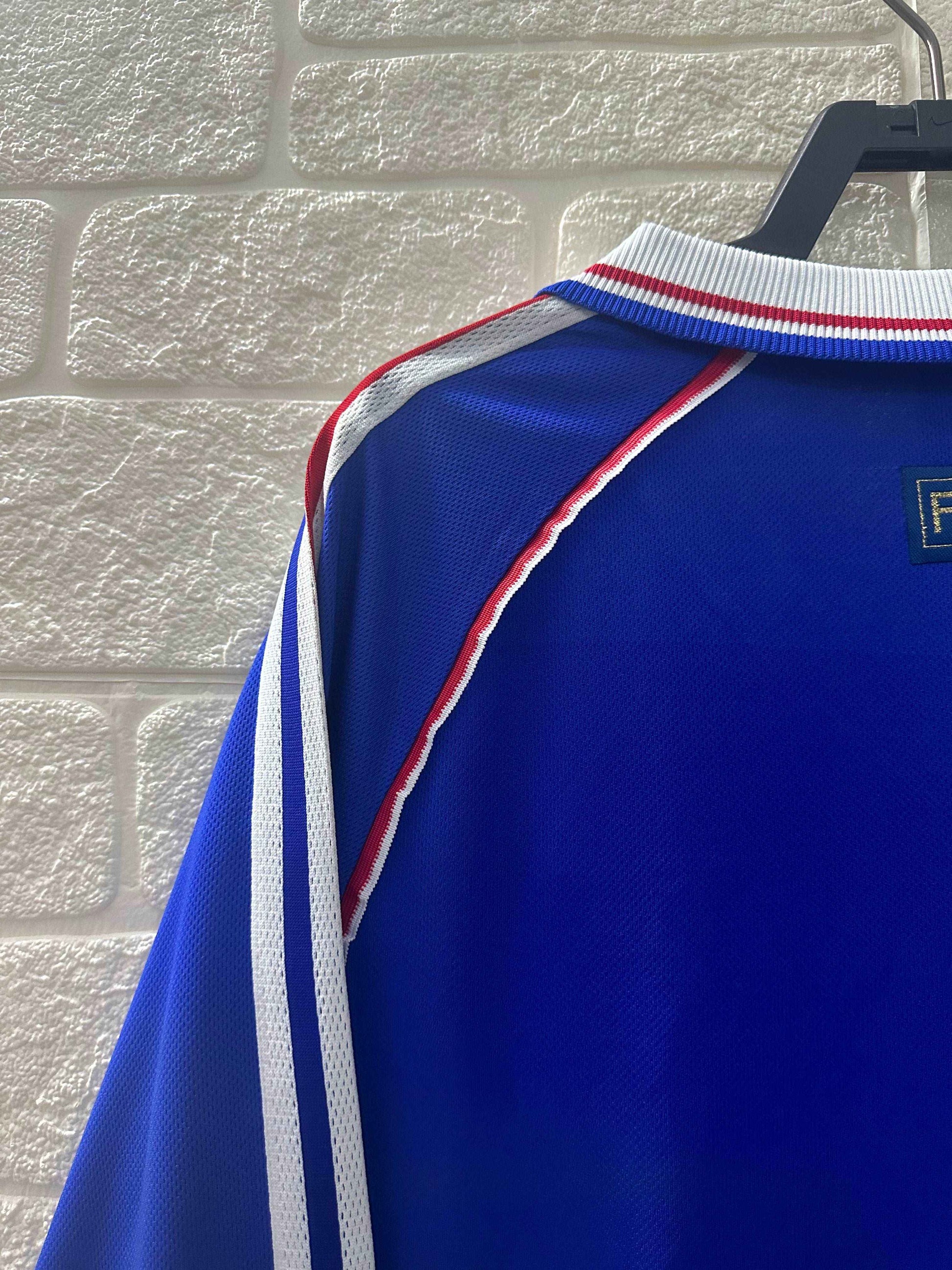 1998 France Home Shirt - Long Sleeve - Retro Classic Kits