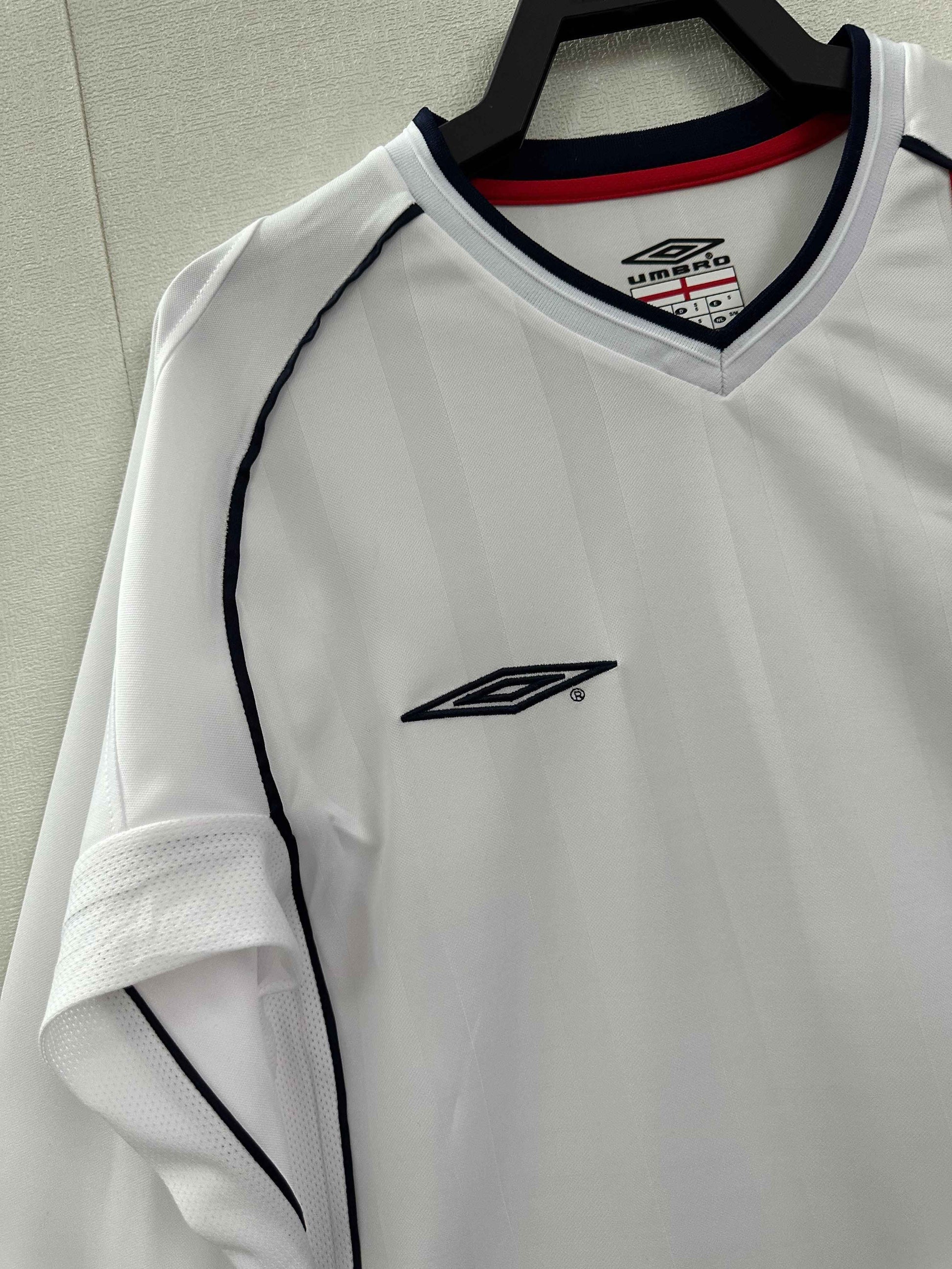 2002 England Home Shirt - Long Sleeve - Retro Classic Kits
