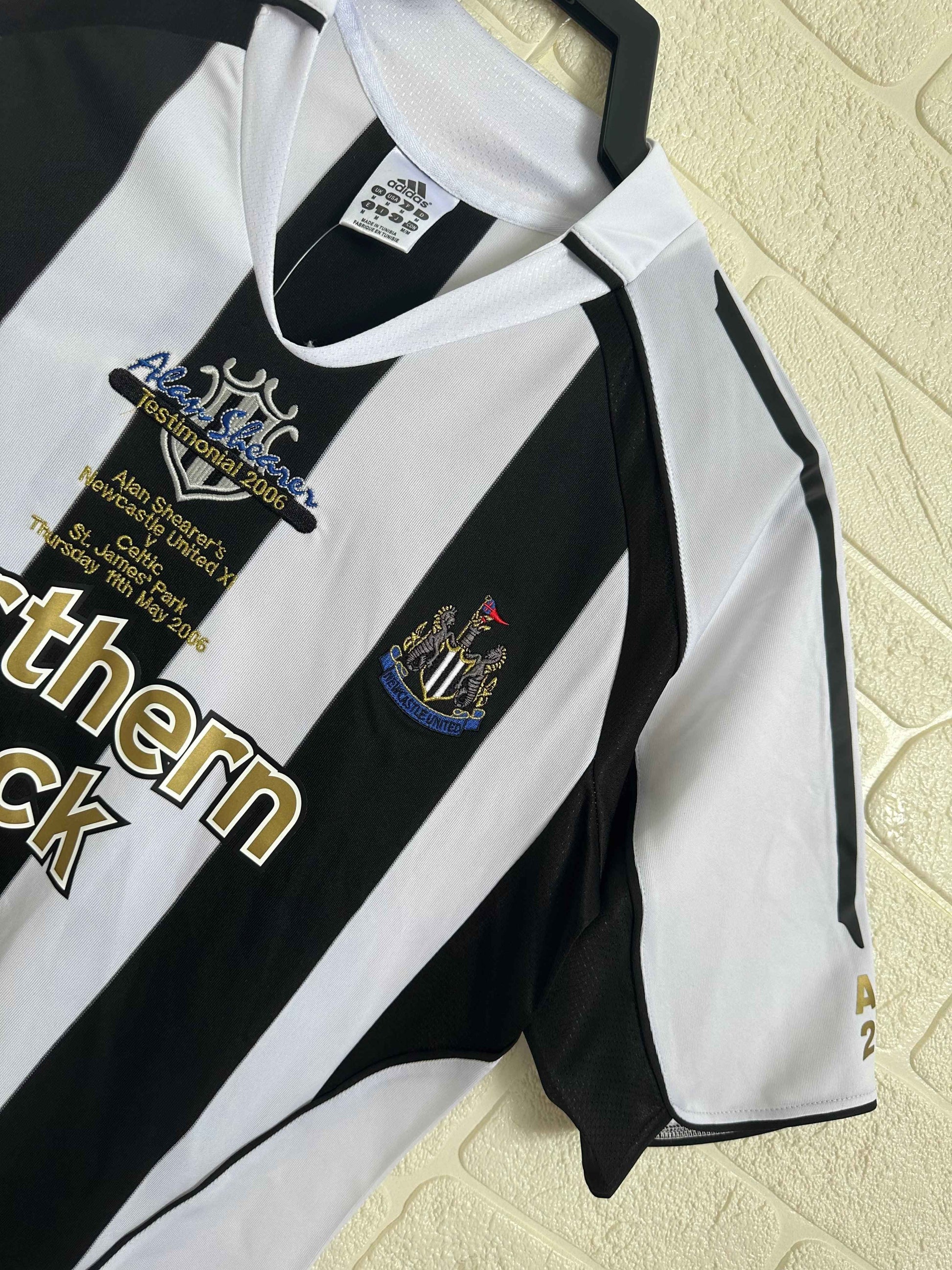 2006 Newcastle United 'Alan Shearer Testimonial' Home Shirt - Retro Classic Kits