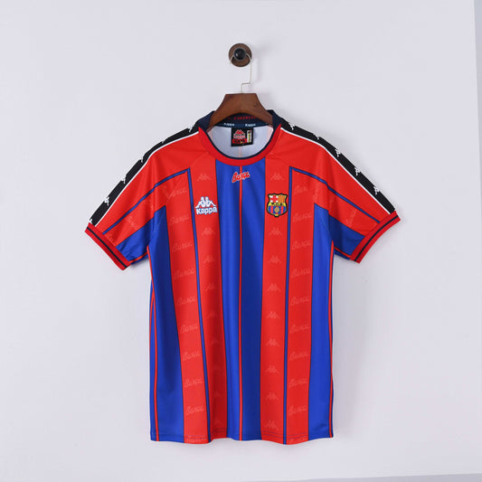 1997-98 FC Barcelona Home Kit - Retro Classic Kits