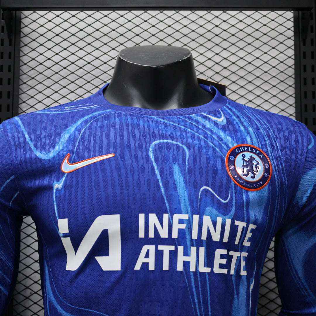 2024-25 Chelsea Home Shirt - Long Sleeve [Player Version] - Retro Classic Kits