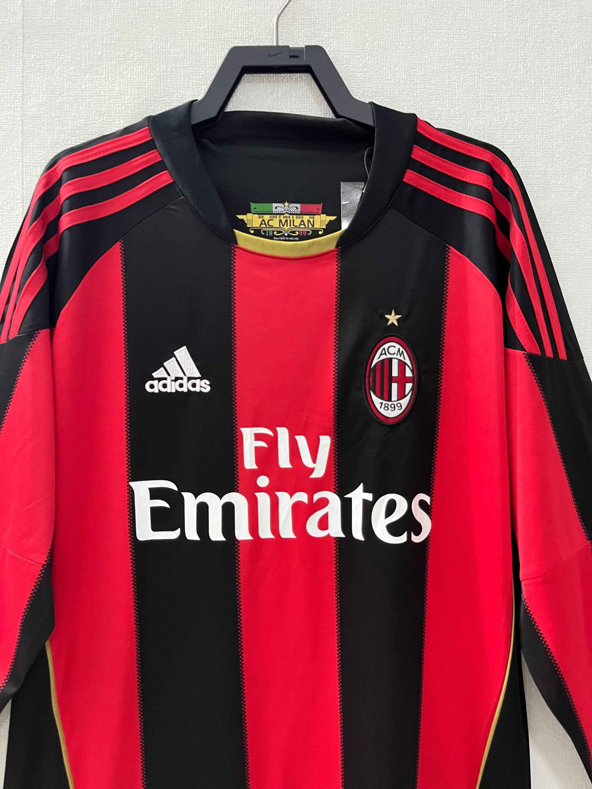 2010-11 AC Milan Home Shirt - Long Sleeve - Kit Legacy
