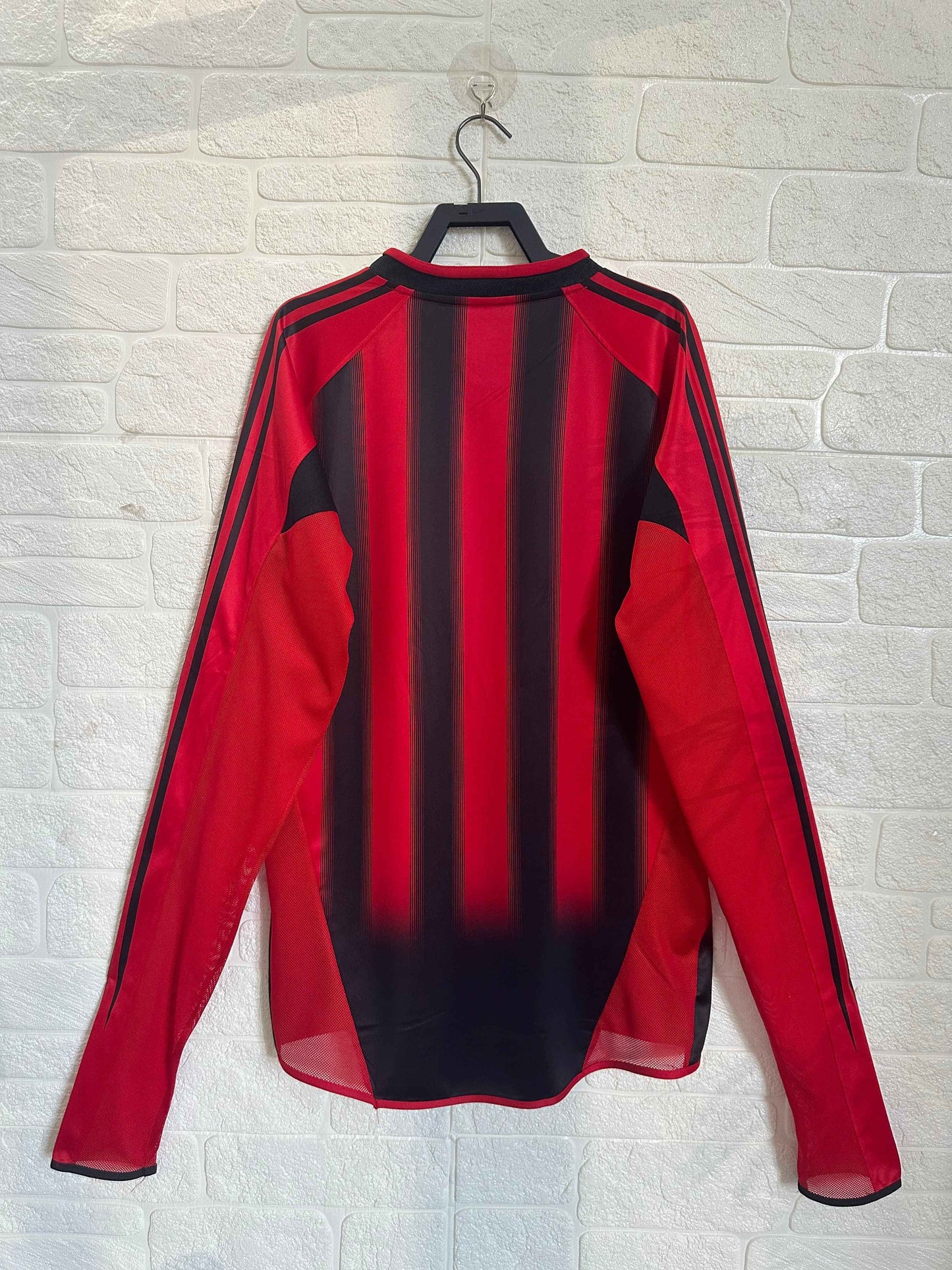 2004-05 AC Milan Home Shirt - Long Sleeve - Retro Classic Kits