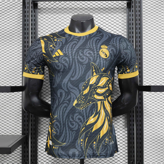 Limited Edition Real Madrid Shirt - Gold Black - Retro Classic Kits