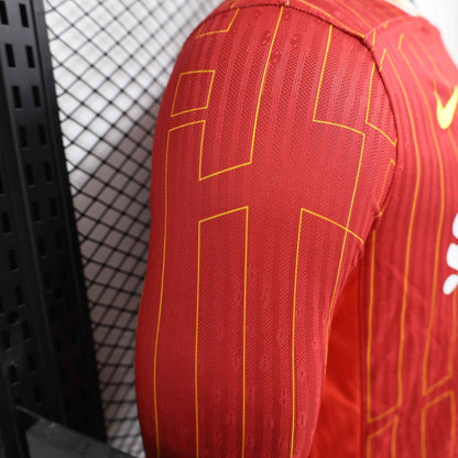 2024-25 Liverpool Home Shirt - Long Sleeve [Player Version] - Retro Classic Kits